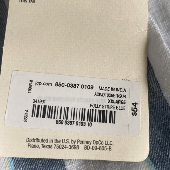 a.n.a Polly stripe blue Short Sleeve A-Line Dress - Picture 7 of 9